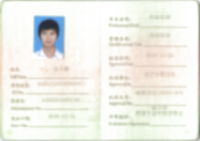 专业技术资格证